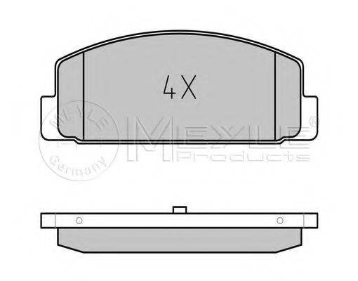 Комплект гальмівних колодок, дискове гальмо