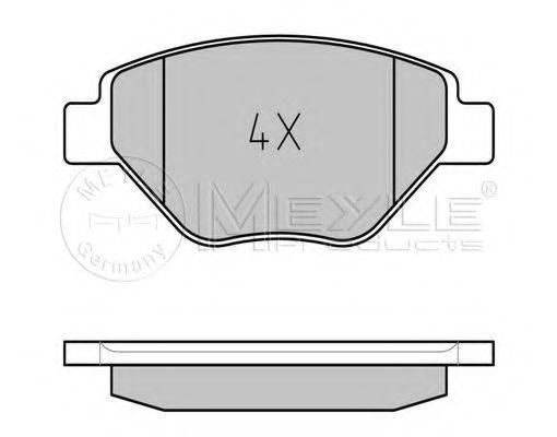 Комплект гальмівних колодок, дискове гальмо