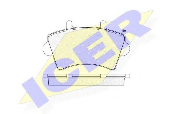 Комплект гальмівних колодок, дискове гальмо
