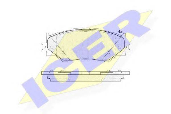 Комплект гальмівних колодок, дискове гальмо