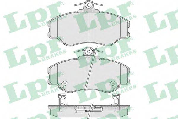 Комплект гальмівних колодок, дискове гальмо