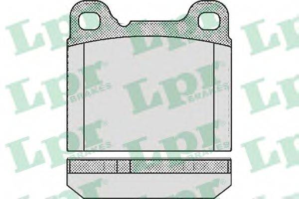 Комплект гальмівних колодок, дискове гальмо