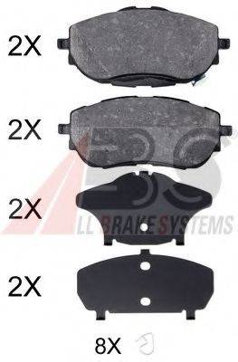 Комплект гальмівних колодок, дискове гальмо