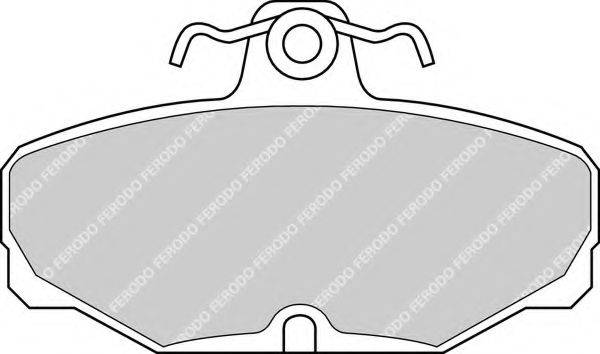 Комплект гальмівних колодок, дискове гальмо