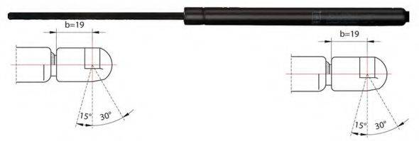 Газова пружина, капот